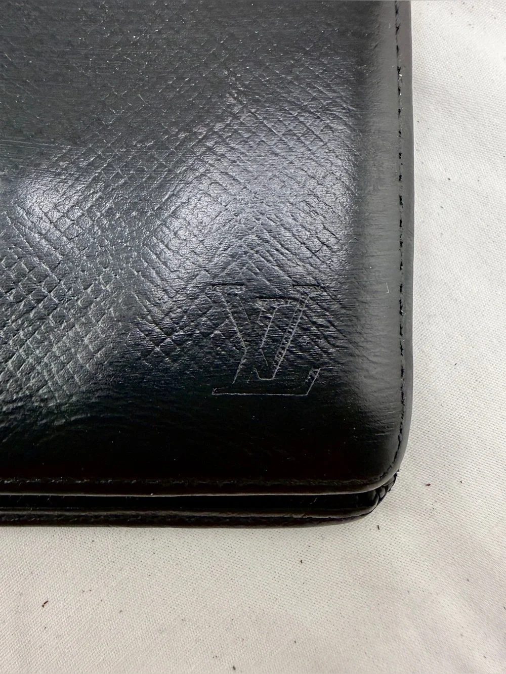 AUTHENTIC Louis Vuitton Marco Wallet. Black.